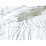 Super King 4.5 Tog Pure White Microfibre Cover Hollowfibre Filled Duvet/Quilt