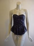 Rebecca Taylor womens floral silk corset top