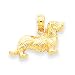 dachshund37 - 14k LongHaired Dachshund Dog Pendant