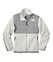The North Face Girls Denali Fleece Jacket (Large, White / Tungsten)