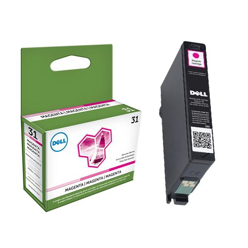 Genuine Dell Standard Capacity Magenta Ink Cartridge (Series 31) for Dell V525w/ V725w All-in-One Wireless Inkjet Printer