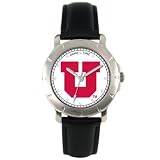 University of Utah Utes Men's Leather Watch