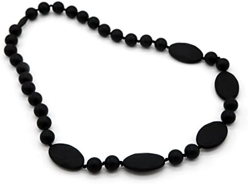 Deeyee Baby Teething Nursing Necklace Jewelry - BPA Free and FDA Approved - Black