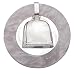 Empire Sterling Silver Round Teething Ring/Rattle - White