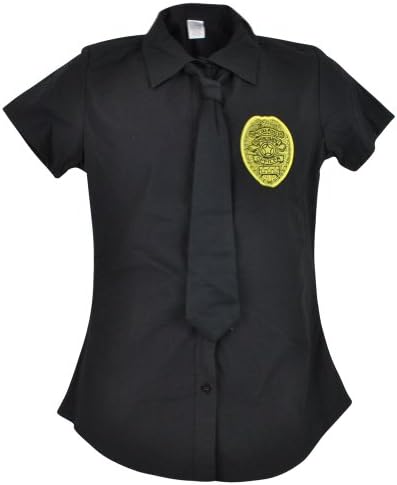 Special Forces Enforcement Officer Women Button Down Tie Collar Shirt Small SM