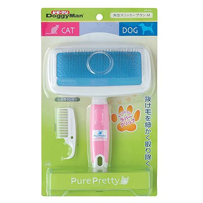 ピュアプリティ　角型スリッカーブラシ　M　PP-20　【犬・猫用】