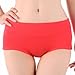 HOEREV Womens Comfort Middle Waist Bamboo Fiber Brief Panty,Black, US Size Large/ Tag Size XXL ,Pack of 3