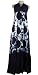 Alma de Anil, Indigo Dyed Maxi Halter Dress