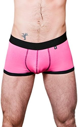 Chris Salvatore Men's Boxer Briefs - Athletic Cut (Large, Pink)