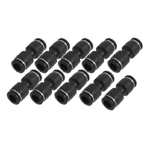 uxcell® 10 Pcs Air Pneumatic 8mm to 8mm Straight Push in Connectors Quick Fittings