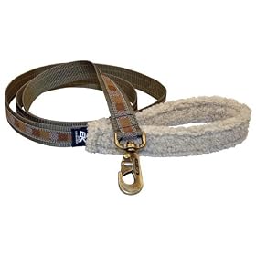 EK Ekcessories 10395C-D44-AM Designer Fleece Handle Big Wolf 6' Starburst Slate Dog Leash