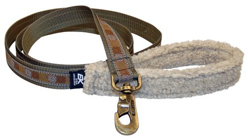 EK Ekcessories 10395C-D44-AM Designer Fleece Handle Big Wolf 6' Starburst Slate Dog Leash