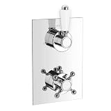 TRADITIONAL THERMOSTATIC CHROME SHOWER MIXER VALVE