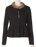united arrows green label relaxing ラビットファー付きノーカラージャケット / ユナイテッドアローズ グリーンレーベルリラクシング : ノーカラージャケット