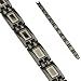 Stainless Steel Black IP Tribal Link Bracelet - Length 8.66" (220mm) - Width 10mm