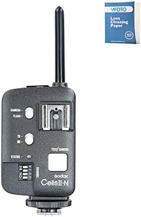 Godox CellsII-N HSS 1/8000s All In One Remote Flash Control for Nikon DSLR Cameras Applies to Godox/Neewer V850 V860N TT860N D/TC/GT/GS/DS/DE/DP/SK/E Series Studio Flash Nikon SB-910