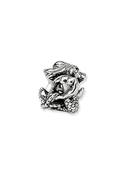 Mermaid Charm in Silver for 3mm Charm Bracelets