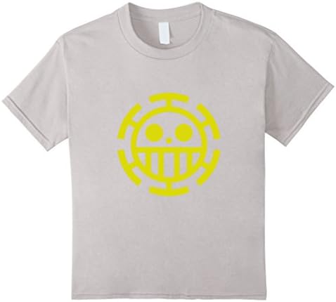 Kids trafalgar law logo t shirt 12 Silver