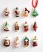 Holiday Lane Molded Glass Christmas Ornaments, Set of 12