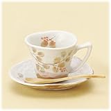 【美濃焼 コーヒー碗皿】 白雲はぎ 一客碗皿 〔キャッシュバックキャンペーン対象商品〕