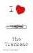 7.5cm x 5cm Acrylic Keyring Key Ring-I Love The Trombone
