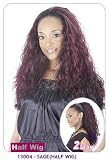 New born free Synthetic half wig: 13004 SAGE, Demi Cap Plus: 2-way style(half wig + ponytail)