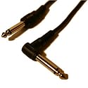 Instrumentenkabel - Gitarrenkabel / Standard Klinke - Klinke 6,3 mm / 3 m / Winkelklinke 90°