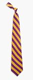 Louisiana State (LSU) Tigers Purple / Yellow Stripes All Silk Adult Tie From Eagles Wings