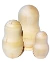 DIY Blank Doll; 3-pc. nesting doll set 5.5"H