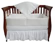 American Baby Company Heavenly Soft Minky Dot 4-Piece Crib Set, White
