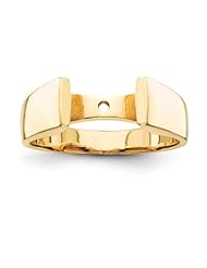 14k Yellow Peg Set Solitaire Ring Semi-Mounting, No Center Stone Included