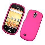For T-Mobil Samsung Gravity Smart T589 Accessory - Rubber Hot Pink Hard Pro ....