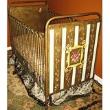 hand painted floral crib 42710