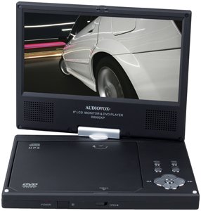 Audiovox D8000XP 8 Slim Line Portable DVD Player with Swivel Screen