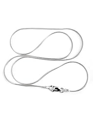 1mm Sterling Silver Snake Chain Necklace