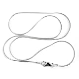 1mm Sterling Silver Snake Chain Necklace