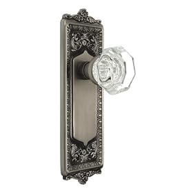 Nostalgic Warehouse BN40-EADWAL-AP Egg and Dart Plate with Waldorf Knob Privacy, Antique... by Nostalgic Warehouse