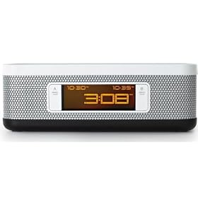 Memorex EMI47103PWHT Dual Alarm Clock Radio with Stereo speakers and Digital FM Radio- White