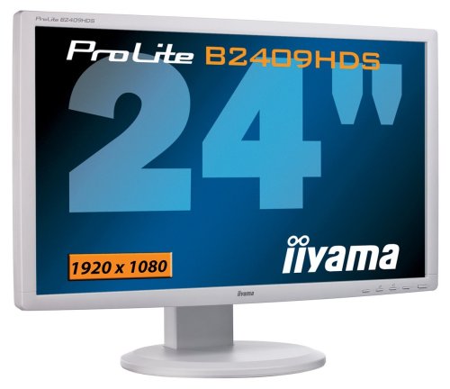 Iiyama TFT Monitore ab 24 Zoll ProLite B2409HDS W1 HDMI, DVI D, Sound, Weiß Monitor