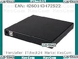 Produkt-Bild: ITC22128 KesCom USB 2.0 CD Brenner Laufwerk Slimline extern schwarz - liest und brennt CDs - von ITcheck24