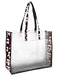 Texas A&M University Logo Beach Stadium Tote Bag with Clear Sides and Cotton Fabric - SEE Through Thru Bag for School Events or Beach GIFT IDEA for MEN Women Ladies MOM Mother or Dad Teachers and Travelers