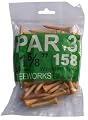 1 5/8'' 50 Pieces of Natural Color Wooden Golf Tee