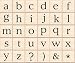 Wood Peg Stamp Set-Classic Lower Case Alphabet