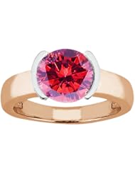 1.65 Ct Round Pink VS2/SI1 Diamond 14K Rose Gold Ring