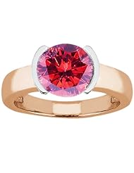 1.65 Ct Round Pink VS2/SI1 Diamond 14K Rose Gold Ring