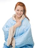 Pike Street 3 in 1 Softie Wrap/Throw, Sky Blue
