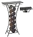Pinnacle Strategies B93327-UPS Metal Wine Rack Table