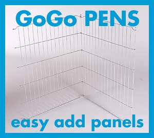 Childrens Toyshop  Pet Supplies : 30H" x 24" 2 Panels GoGo Silver Zinc Easy Add Extra Panels