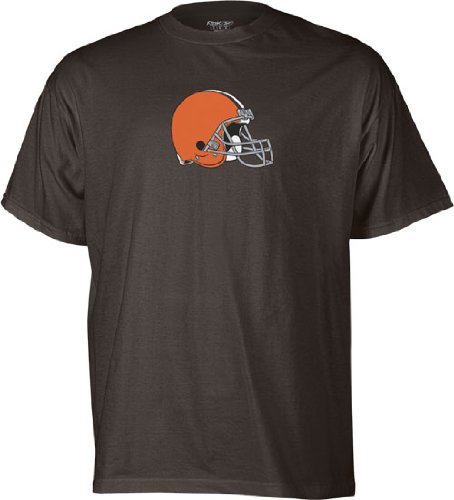 NFL Men's Cleveland Browns Logo Premier Tee Shirt (Brown Suede, Medium)