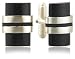 Sterling Silver Ebony Horn Cuff Links by Catherine M. Zadeh